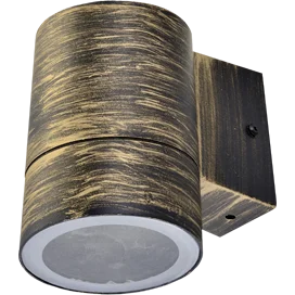 Ecola GX53 LED 8003A светильник накладной IP65 прозрачный Цилиндр металл. 1*GX53 Черненая бронза 114x140x90