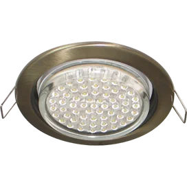 Ecola GX53 H4 светильник встраив. без рефл. Черненая бронза 38x106 - 2pack (кd102)