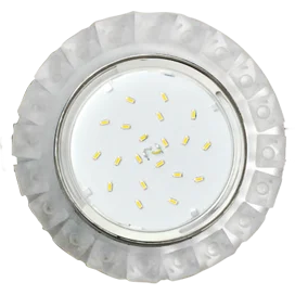 Ecola GX53 H4 5361 Glass Круг с крупными матовыми стразами Конус/фон мат./центр.часть хром 52x120 (к+)