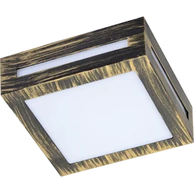 Ecola GX53 LED 3082W светильник накладной IP65 матовый Квадрат металл. 1*GX53 Черненая бронза 136x136x55