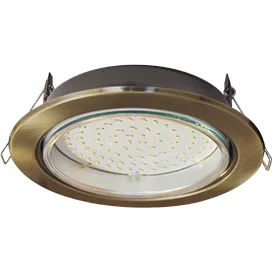 Ecola GX70-H5 светильник встраив. без рефл. Черненая бронза 53x151 (кd135)