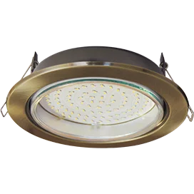 Ecola GX70-H5 светильник встраив. без рефл. Черненая бронза 53x151 (кd135)