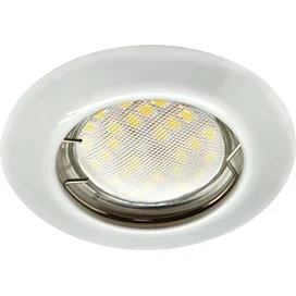 Ecola Light MR16 DL92 GU5.3 Светильник встр. выпуклый Перламутровое серебро 30x80 (кd74)
