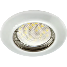 Ecola Light MR16 DL92 GU5.3 Светильник встр. выпуклый Перламутровое серебро 30x80 (кd74)