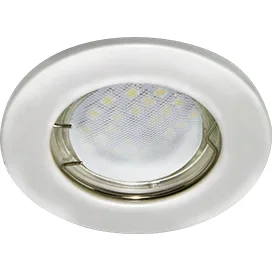 Ecola Light MR16 DL90 GU5.3 Светильник встр. плоский Перламутровое серебро 30x80 - 2pack (кd74)