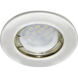 Ecola Light MR16 DL90 GU5.3 Светильник встр. плоский Перламутровое серебро 30x80 - 2pack (кd74)
