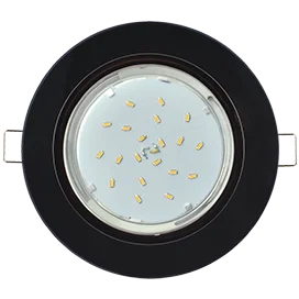 Ecola GX53 H4 5310 Glass Стекло Круг черный хром - черный 38x126 (к+)