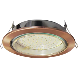 Ecola GX70-H5 светильник встраив. без рефл. Черненая медь 53x151 (кd135)