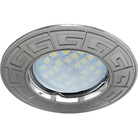 Ecola MR16 DL110A GU5.3 Светильник встр. литой Антик Сатин-Хром 24x86 (кd74)