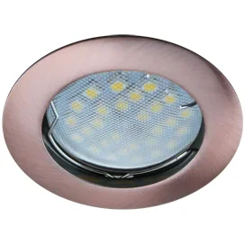 Ecola MR16 DL100 GU5.3 Светильник встр. литой Черненая Медь 24x75