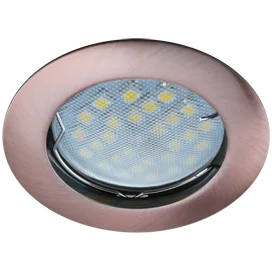 Ecola MR16 DL100 GU5.3 Светильник встр. литой Черненая Медь 24x75