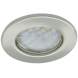 Ecola Light MR16 DL90 GU5.3 Светильник встр. плоский Сатин-Хром 30x80 (кd74)