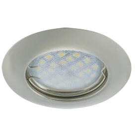 Ecola Light MR16 DL92 GU5.3 Светильник встр. выпуклый Сатин-Хром 30x80 (кd74)