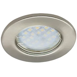 Ecola Light MR16 DL90 GU5.3 Светильник встр. плоский Сатин-Хром 30x80 - 2pack (кd74)