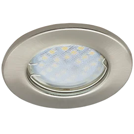 Ecola Light MR16 DL90 GU5.3 Светильник встр. плоский Сатин-Хром 30x80 - 2pack (кd74)