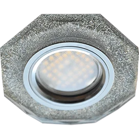 Ecola MR16 DL1652 GU5.3 Glass Стекло 8-угольник с прямыми гранями Серебряный блеск / Хром 25x90 (кd74)