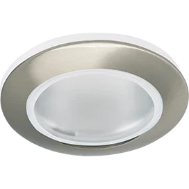 Ecola MR16 DL80 GU5.3 светильник встр. влагозащищенный IP65 сатин-хром 32x93