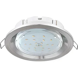 Ecola GX53 FT3225 светильник встраиваемый глубокий легкий серебро 27x109