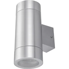 Ecola GX53 LED 8013A светильник накладной IP65 прозрачный Цилиндр металл. 2*GX53 Cатин-хром 205x140x90