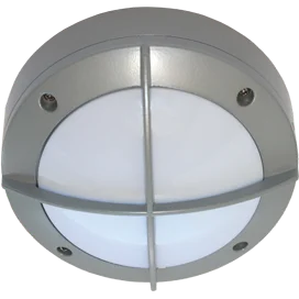 Ecola GX53 LED B4143S светильник накладной IP65 матовый Круг с решеткой алюмин. 1*GX53 Серый 145x145x65