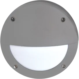 Ecola GX53 LED B4140S светильник накладной IP65 матовый Круг с ресничкой алюмин. 1*GX53 Серый 145x145x65