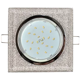 Ecola GX53 H4 5311 Glass Стекло Квадрат скошенный край Хром - серебряный блеск 38x120x120 (к+)