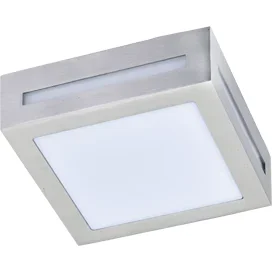 Ecola GX53 LED 3082W светильник накладной IP65 матовый Квадрат металл. 1*GX53 Cатин-хром 136x136x55
