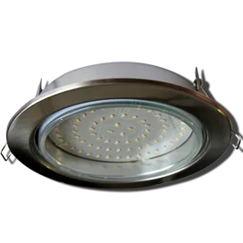 Ecola GX70-H5 светильник сатин-хром встр. без рефл. 53x151 (кd135)