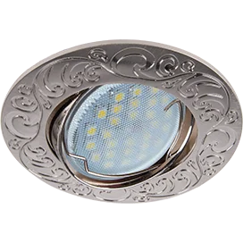 Ecola MR16 DL114 GU5.3 Светильник встр. литой поворотный Лианы Сатин-Хром 25x90