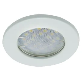 Ecola Light MR16 DL90 GU5.3 Светильник встр. плоский Белый 30x80 (кd74)
