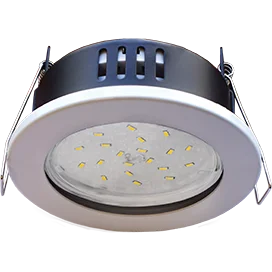 Ecola GX53 H9 защищенный IP65 светильник встраив. без рефл. белый 98х55