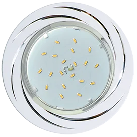 Ecola GX53 H4 DL5386 светильник встраив. без рефл. Вихрь Белый/Алюм 20x110 (к+)
