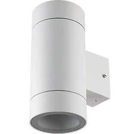 Ecola GX53 LED 8013A светильник накладной IP65 прозрачный Цилиндр металл. 2*GX53 Белый матовый 205x140x90
