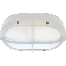 Ecola GX53 LED B4148S светильник накладной IP65 матовый Овал с решеткой алюмин. 2*GX53 Белый 215x135x65