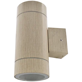 Ecola GX53 LED 8013A светильник накладной IP65 прозрачный Цилиндр металл. 2*GX53 Светлое дерево 205x140x90