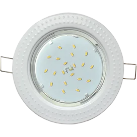 Ecola GX53 H4 9015 светильник встраив. без рефл. "Чеканка" Белый 43x115 (к+)