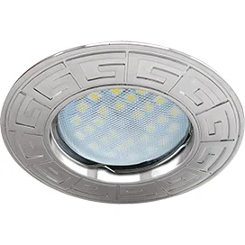 Ecola MR16 DL110A GU5.3 Светильник встр. литой Антик Хром 24x86 (кd74)