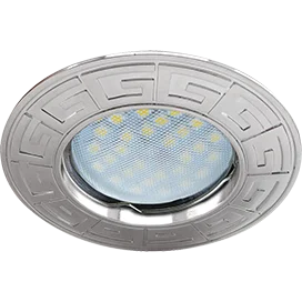 Ecola MR16 DL110A GU5.3 Светильник встр. литой Антик Хром 24x86 (кd74)