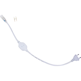 Ecola LED strip 220V блок питания (IP20) 1500W для ленты 220V 12x7 IP68 с кабелем, муфтой, разъемом и вилкой