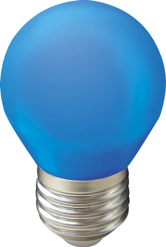 Ecola globe LED color 2,0W G45 220V E27 Blue шар Синий матовая колба 70x45