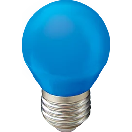 Ecola globe LED color 5,0W G45 220V E27 Blue шар Синий матовая колба 77x45