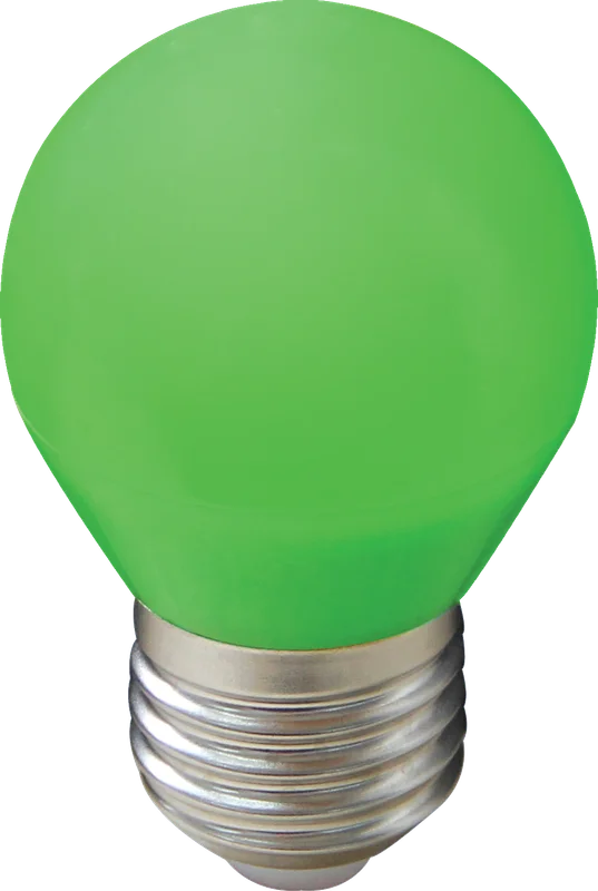Ecola globe LED color 2,0W G45 220V E27 Green шар Зеленый матовая колба 70x45
