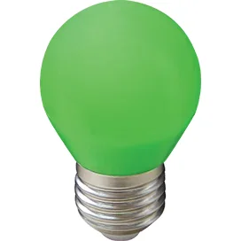 Ecola globe LED color 5,0W G45 220V E27 Green шар Зеленый матовая колба 77x45