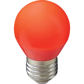 Ecola globe LED color 5,0W G45 220V E27 Red шар Красный матовая колба 77x45
