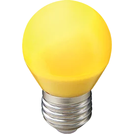 Ecola globe LED color 2,0W G45 220V E27 Yellow шар Желтый матовая колба 70x45