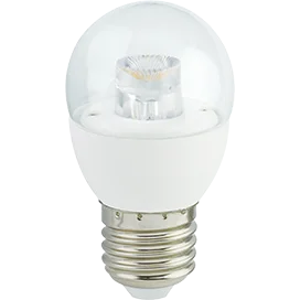 Ecola globe LED Premium 7,0W G45 220V E27 4000K прозрачный шар с линзой (композит) 75x45