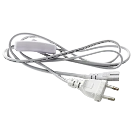 Ecola LED linear сетевой шнур для светильника T5 с вилкой и общим выключателем, 1м