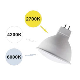 Ecola MR16 LED Premium 10,0W 220V GU5.3 с изменяемой цв.темп. (6500/4200/2700K) матовая 48x50