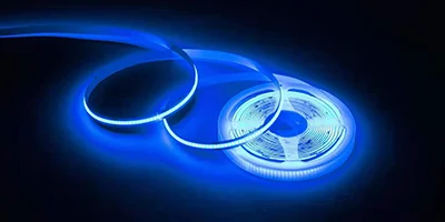 Ecola LED strip PRO 14W/m 24V IP20 COB 512Led/m Blue светодиодная лента на катушке 5м.