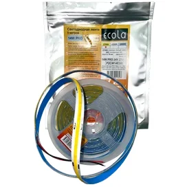 Ecola LED strip PRO 14W/m 24V IP20 COB 330Led/m 2700K 1400Lm/m светодиодная лента на катушке 5м.